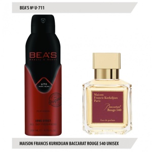 BEAS U711 Парфюмированный дезодорант Maison Francis Kurkdijan Baccarat Rouge 540 Unisex 200мл