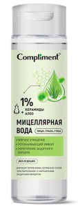 Фотография Compliment Вода мицеллярная • С Керамидами и Алоэ • 250мл • Арт.917919