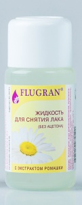 Фотография Flugran Жидкость для снятия лака с РОМАШКОЙ без ацетона • 50 мл