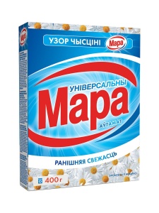 Фотография СОНЦА МАРА • УЗОР ЧЫСЦIНI • Стиральный порошок автомат • 400г • 2 в 1 • С кондиционером • Универсальный