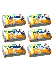 Фотография Абсолют Мыло • 90гр • KIDS Календула Антибактериальное, комплект из 6 шт.