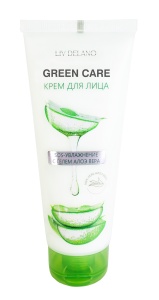 LIV DELANO GREEN CARE Крем для лица SOS-увлажнение с гелем Алоэ Вера, 75г