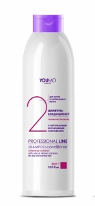 Фотография  Iris Professional Line Шампунь-Кондиционер №2 с натуральным витаминным комплексом для сухихи и нормальных волос, 1л