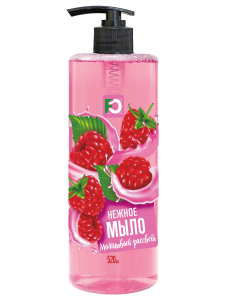 Фотография Family Cosmetics Нежное мыло для рук • Малиновый Рассвет • 520мл • арт.FHS-9002