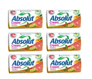 Фотография Абсолют Мыло • 90гр • Грейпфрут и Бергамот Антибактериальный, комплект из 6 шт. • арт.6160