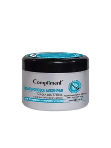Фотография Compliment Маска для волос Hyaluron Filler с эффектом керапластики ГИАЛУРОНОВОЕ ЗАПОЛНЕНИЕ 500мл • арт.915144