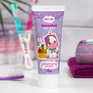 Фотография Family Cosmetics Mini Me • Детская зубная паста • Фруктовый гель-мусс • 75г • арт.FММ-801