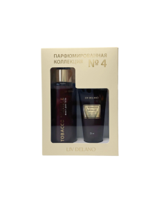 Фотография  LIV DELANO Подарочный набор Парфюмированная коллекция №4 TABACCO VANILLE (Мист для тела 110мл+Крем для рук 35мл)