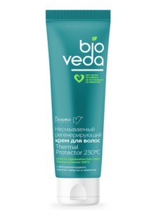 Фотография  Белита-М BIOVEDA Крем для волос Регенерирующий несмываемый "Thermal Protector 230 °С", 100 г