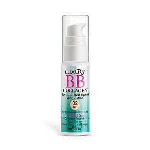 Фотография Белита Тональный крем • ВB-Collagen • Тон 02 • Натуральный Бежевый • Luxury • 25мл