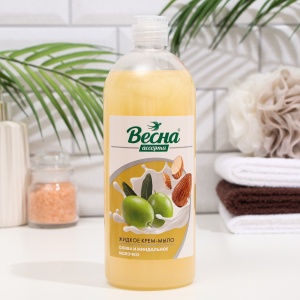 ПКК Весна Жидкое Мыло • 850мл • Олива и Миндальное молочко • арт.5233 Фотография ПКК Весна Жидкое Мыло • 850мл • Олива и Миндальное молочко • арт.5233