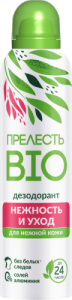 Фотография Прелесть Дезодорант спрей • BIO • Нежность и уход • Для нежной кожи • 150мл