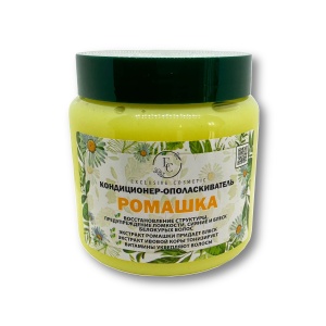 Э.К.Кондиционер- ополаскиватель РОМАШКА востанавливает структуру волос, сияние и блеск для белокурых