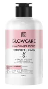 Фотография Family Cosmetics Шампунь для тонких и ослабленных волос • Укрепление И Объём • Glow Care • 480мл • Арт.Gc-10609