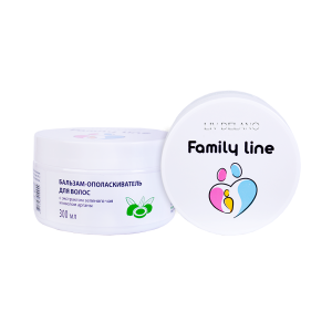 LIV DELANO Family Line Бальзам-ополаскиватель для волос с экстрактом зелёного чая и маслом арганы, 3