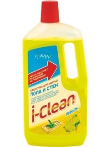 Фотография Romax Средство для мытья пола и стен • I-Clean • Лимон • 1л