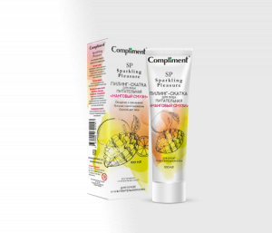 Compliment Sparkling Pleasure Пилинг-скатка для лица питательная «Манговый смузи», 100мл/16шт, арт.6