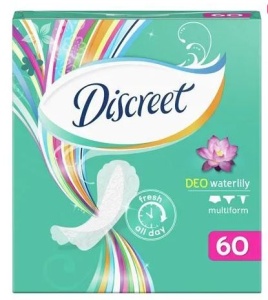 Фотография Discreet Женские прокладки • Ежедневные • 60шт • Мультиформ • Трио Водяная Лилия • №0347