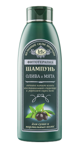 Фотография Iris Фитотерапия • Шампунь ОЛИВА и МЯТА • 500мл