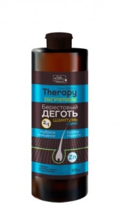 Фотография Family Cosmetics Шампунь-уход ПРОТИВ ПЕРХОТИ "Берестовый дёготь и цинк" Hair and Body Therapy 570мл • арт.FНВ-303