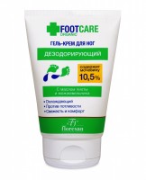 Фотография Флоресан Organic Foot Care • ГЕЛЬ- • Крем для ног ДЕЗОДОРИРУЮЩИЙ, 100мл • арт.Ф-454