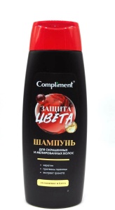 Compliment ЗАЩИТА ЦВЕТА Шампунь для окрашенных и мелированных волос, 400мл арт.919395