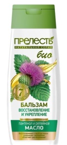 Фотография Прелесть БИО Бальзам • Для поврежденных и сухих волос ВОССТАНОВЛЕНИЕ и УКРЕПЛЕНИЕ с репейным маслом • 250мл