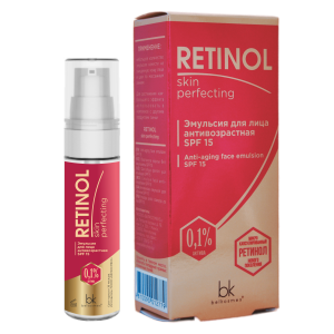 Фотография Белкосмекс Эмульсия для лица • Антивозрастная • Spf 15 • Retinol Skin Perfecting • 30г