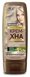 Фотография Фитокосметик Крем-Хна • ИНДИЙСКАЯ • В готовом виде •  PROFESSIONAL • Пепельный блондин" 140мл  • арт.1256