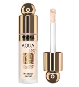 Фотография  LUXVISAGE AQUA veil HYALURON COMPLEX  Консилер-флюид тон 102 Light, 4,5 мл