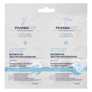 Фотография Витекс Биомаска для лица • Экстраувлажнение • PHARMACos • Cаше • 2х7мл