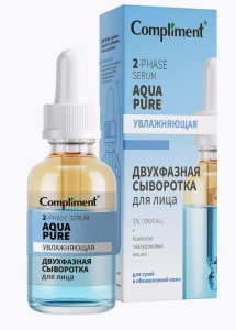 Фотография  Compliment Сыворотка Двухфазная Увлажняющая для лица, 27мл. арт.917810