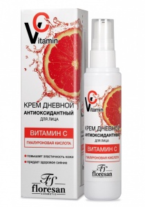 Флоресан Vitamin C Крем для лица ДНЕВНОЙ, 75мл, арт.Ф-670