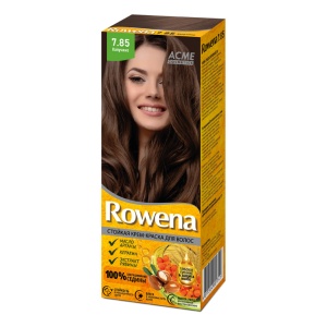 Фотография Rowena Крем-Краска для волос • Стойкая • Тон 7.85 • Капучино • Оранжевая