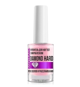 Л-В Укрепитель для ногтей с микроблеском DIAMOND HARD против сколов и расслаивания, 9г/6шт Арт.К515