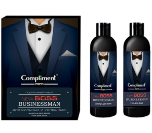 Фотография Compliment Подарочный набор №1771 • Men New Boss Businessman • Шампунь 250мл +Гель для душа 250мл • арт 917407