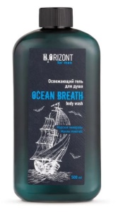 Фотография Family Cosmetics H2Orizont Освежающий ГЕЛЬ для душа OCEAN BREATH • 500мл • арт.FH2O-206
