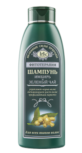 Фотография Iris Фитотерапия • Шампунь ИМБИРЬ и ЗЕЛЁНЫЙ ЧАЙ • 500мл