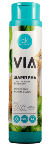 Фотография Белкосмекс Шампунь • с экстрактом Женьшеня • VIA mix • 390г