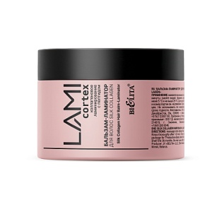 Фотография  Белита LAMICORTEX Бальзам-ламинатор для волос "SILK COLLAGEN" коллагеновое ламиниование с пептидом, 300 мл