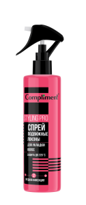 Фотография Compliment STYLING PRO Спрей для волос ПОДВИЖНЫЕ ЛОКОНЫ Средняя фиксация 200мл • арт. 644482