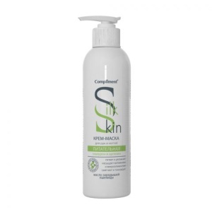 Фотография Compliment Silk Skin Крем-маска для рук и ногтей Питательная, во флаконе 200мл • арт.799310