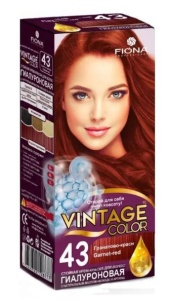 Fiona Vintage Color тон 43 Гранатово-красный краска для волос
