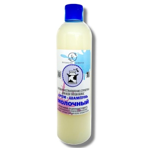 Фотография Эксклюзив-косметик Крем-шампунь • МОЛОЧНЫЙ блеск и востановление структуры • Для волос всех типов • 500г