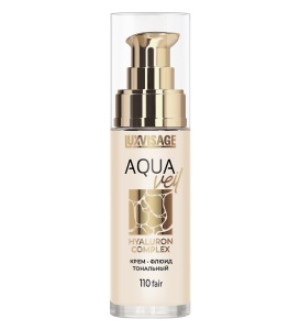 Фотография  LUXVISAGE AQUA veil HYALURON COMPLEX Крем-флюид тональный тон 110 Fair, 30 мл