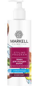 Фотография Markell Пенка для укладки волос • Суперсильная Фиксация • Everyday Styling Program • 200мл