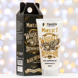 Фотография Family Cosmetics Гель-Шампунь 2-в-1 • Man's Gift • В подарочной упаковке • 150мл • арт.FPN-10495
