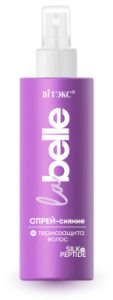ВИТЭКС LA BELLE Спрей-Сияние +Термозащита волос Шёлк+Пептиды, 150 мл