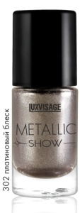 Л-В ЛАК д/ногтей Metallic Show тон 302/9г/6шт NEW (платиновый блеск)