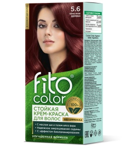 Фотография  ФИТОКОСМЕТИК Стойкая крем-краска для волос "Fitocolor" тон Красное дерево 115 мл 
